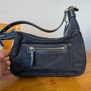 Coach Vintage Nylon Black Shoulder Bag